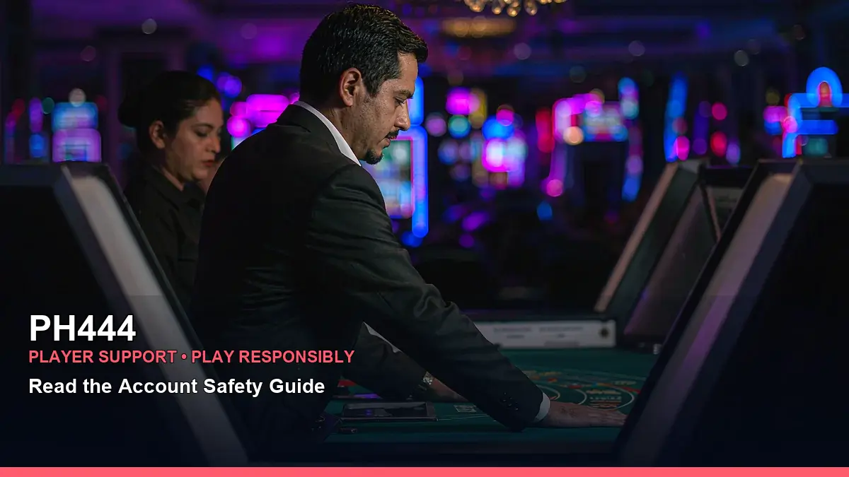 PH444 Bingo Adventure information for Philippine users with a live casino table scene and player-focused layout