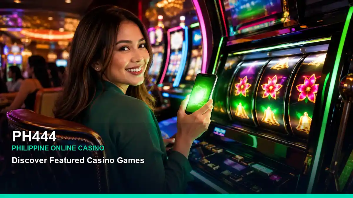 PH444 casino promotions and first-deposit information presented for Philippine players, with terms to review before joining